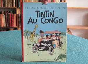 Tintin au Congo. (Dos rouge B3)