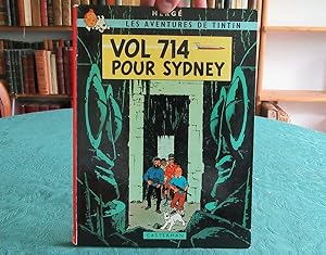 Tintin. Vol 714 pour Sydney (Dos rouge carré, B37) - Édition originale.