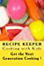 Bild des Verkufers fr Recipe Keeper ~ COOKING with KIDS ~ Get the Next Generation Cooking: Blank Cookbook Formatted for Your Menu Choices (Blank Books by Cover Creations) [Soft Cover ] zum Verkauf von booksXpress