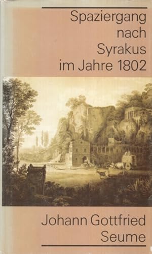 Bild des Verkufers fr Spaziergang nach Syrakus im Jahre 1802 zum Verkauf von Leipziger Antiquariat