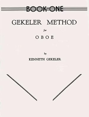 Imagen del vendedor de Gekeler Method for Oboe a la venta por GreatBookPrices