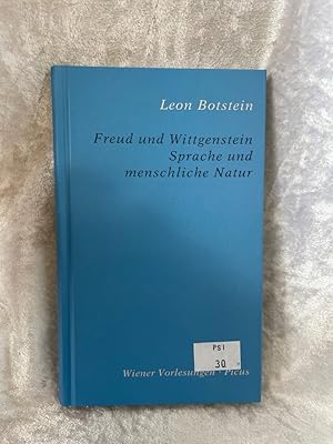 Bild des Verkufers fr Freud und Wittgenstein. Sprache und menschliche Natur: Mit w. Vorw. v. Hubert Chr. Ehalt (Wiener Vorlesungen) zum Verkauf von Antiquariat Jochen Mohr -Books and Mohr-