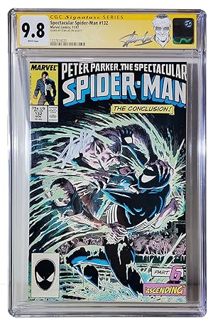 Bild des Verkufers fr Spectacular Spider-Man #132 CGC Signature Series 9.8 Signed by Stan Lee zum Verkauf von Parigi Books, Vintage and Rare