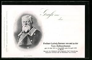 Ansichtskarte Reichsfreiherr Ludwig von der Tann-Rathsamhausen, General der Infanterie