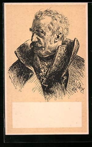 Ansichtskarte Adolf von Menzel, Befreiungskriege