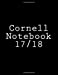 Imagen del vendedor de Cornell Notebook 17/ 18: Black & White Cover, 220 pages [Soft Cover ] a la venta por booksXpress