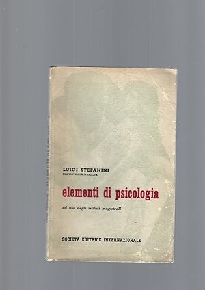 ELEMENTI DI PSICOLOGIA