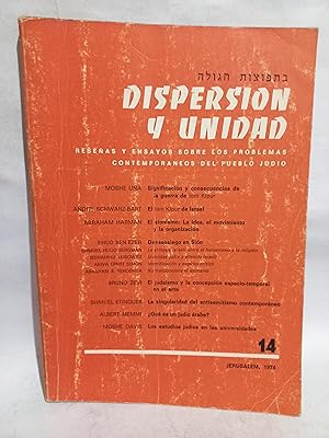 Imagen del vendedor de Dispersion y Unidad N14 a la venta por Libros de Ultramar Alicante