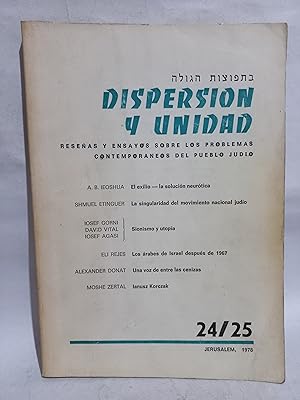 Imagen del vendedor de Dispersion y Unidad N24/25 a la venta por Libros de Ultramar Alicante