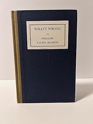 Seller image for What's Wrong [LIMITED FIRST EDITION] for sale by Vero Beach Books