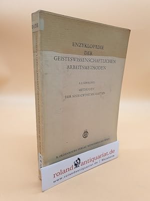 Bild des Verkufers fr Enzyklopdie der geisteswissenschaftlichen Arbeitsmethoden / Lieferung 8: Methoden der Sozialwissenschaften zum Verkauf von Roland Antiquariat UG haftungsbeschrnkt