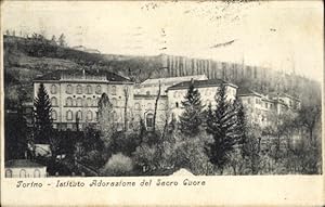 Bild des Verkufers fr Ansichtskarte / Postkarte Torino Turin Piemonte, Istituto Adorazione del Sacro Cuore zum Verkauf von akpool GmbH