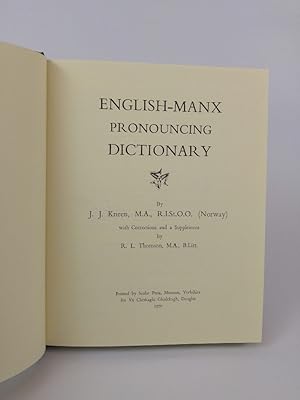 English-Manx pronouncing dictionary.