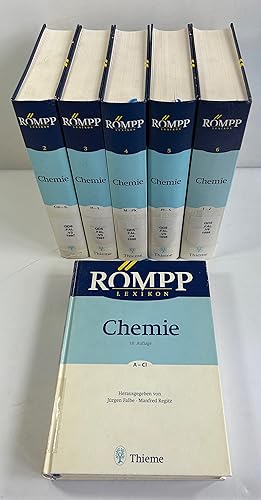 Römpp Lexikon Chemie. Band 1 bis 6.