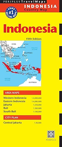 Bild des Verkufers fr Periplus: Indonesia Country Map zum Verkauf von moluna