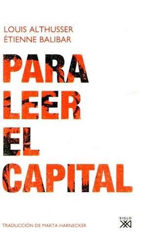 Seller image for Para leer El Capital . for sale by Librera Astarloa