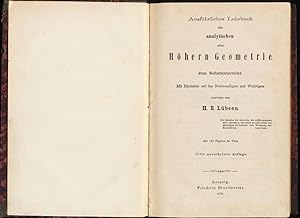 Ausführliches Lehrbuch der analytischen oder höhern Geometrie zum Selbstunterricht. Mit Rücksicht...