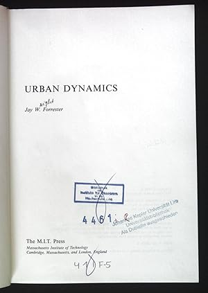 Bild des Verkufers fr Urban Dynamics. zum Verkauf von books4less (Versandantiquariat Petra Gros GmbH & Co. KG)