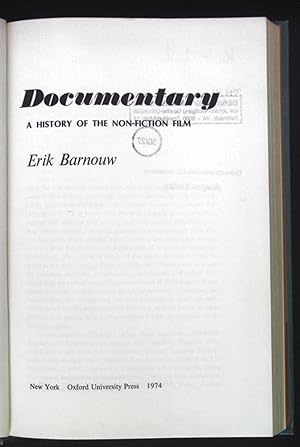 Bild des Verkufers fr Documentary, A History of the non-Fiction Film. zum Verkauf von books4less (Versandantiquariat Petra Gros GmbH & Co. KG)