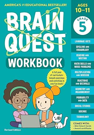 Bild des Verkufers fr Brain Quest Workbook: 5th Grade Revised Edition zum Verkauf von moluna