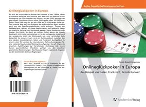 Immagine del venditore per Onlineglckpoker in Europa venduto da BuchWeltWeit Ludwig Meier e.K.