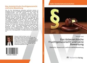 Imagen del vendedor de Das sterreichische Fruchtgenussrecht und seine Bewertung a la venta por BuchWeltWeit Ludwig Meier e.K.