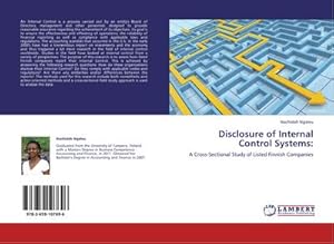 Bild des Verkufers fr Disclosure of Internal Control Systems: zum Verkauf von BuchWeltWeit Ludwig Meier e.K.