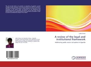 Bild des Verkufers fr A review of the legal and institutional framework zum Verkauf von BuchWeltWeit Ludwig Meier e.K.