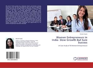 Bild des Verkufers fr Women Entrepreneurs in India- Slow Growth But Sure Success zum Verkauf von BuchWeltWeit Ludwig Meier e.K.