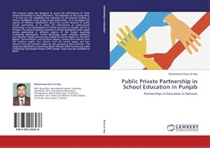 Seller image for Public Private Partnership in School Education in Punjab for sale by BuchWeltWeit Ludwig Meier e.K.