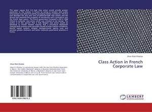 Imagen del vendedor de Class Action in French Corporate Law a la venta por BuchWeltWeit Ludwig Meier e.K.