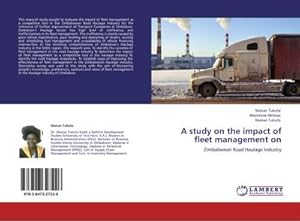 Imagen del vendedor de A study on the impact of fleet management on a la venta por BuchWeltWeit Ludwig Meier e.K.