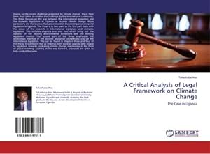 Bild des Verkufers fr A Critical Analysis of Legal Framework on Climate Change zum Verkauf von BuchWeltWeit Ludwig Meier e.K.