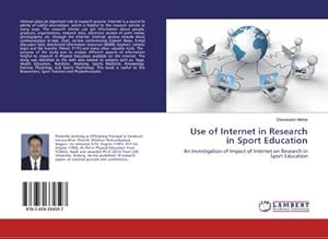 Bild des Verkufers fr Use of Internet in Research in Sport Education zum Verkauf von BuchWeltWeit Ludwig Meier e.K.