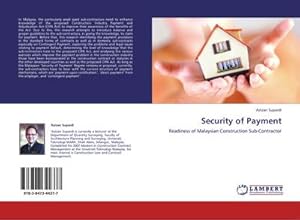 Imagen del vendedor de Security of Payment a la venta por BuchWeltWeit Ludwig Meier e.K.