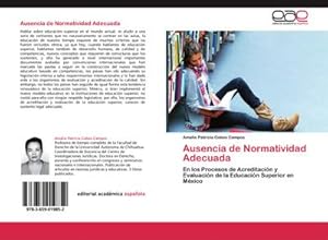 Seller image for Ausencia de Normatividad Adecuada for sale by BuchWeltWeit Ludwig Meier e.K.