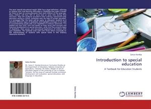 Bild des Verkufers fr Introduction to special education zum Verkauf von BuchWeltWeit Ludwig Meier e.K.