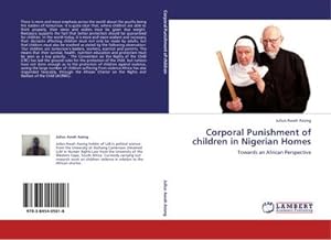Bild des Verkufers fr Corporal Punishment of children in Nigerian Homes zum Verkauf von BuchWeltWeit Ludwig Meier e.K.
