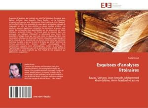 Imagen del vendedor de Esquisses danalyses littraires a la venta por BuchWeltWeit Ludwig Meier e.K.