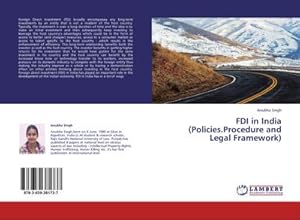 Bild des Verkufers fr FDI in India (Policies.Procedure and Legal Framework) zum Verkauf von BuchWeltWeit Ludwig Meier e.K.