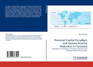 Bild des Verkufers fr Financial Capital Paradigm and Income Poverty Reduction in Tanzania zum Verkauf von BuchWeltWeit Ludwig Meier e.K.