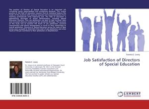 Bild des Verkufers fr Job Satisfaction of Directors of Special Education zum Verkauf von BuchWeltWeit Ludwig Meier e.K.