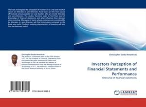 Imagen del vendedor de Investors Perception of Financial Statements and Performance a la venta por BuchWeltWeit Ludwig Meier e.K.