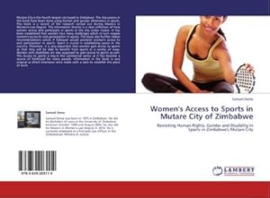 Imagen del vendedor de Women's Access to Sports in Mutare City of Zimbabwe a la venta por BuchWeltWeit Ludwig Meier e.K.