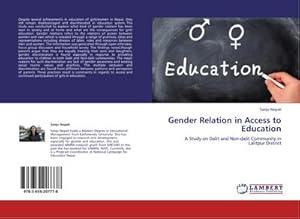 Imagen del vendedor de Gender Relation in Access to Education a la venta por BuchWeltWeit Ludwig Meier e.K.