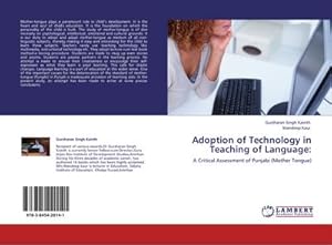 Imagen del vendedor de Adoption of Technology in Teaching of Language: a la venta por BuchWeltWeit Ludwig Meier e.K.