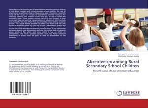 Imagen del vendedor de Absenteeism among Rural Secondary School Children a la venta por BuchWeltWeit Ludwig Meier e.K.