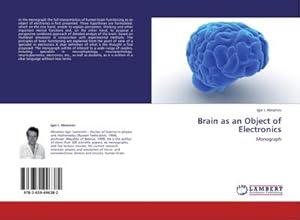 Imagen del vendedor de Brain as an Object of Electronics a la venta por BuchWeltWeit Ludwig Meier e.K.