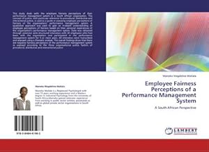 Imagen del vendedor de Employee Fairness Perceptions of a Performance Management System a la venta por BuchWeltWeit Ludwig Meier e.K.