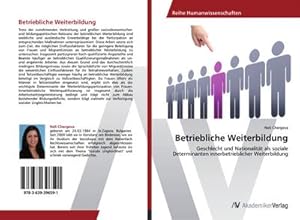 Immagine del venditore per Betriebliche Weiterbildung venduto da BuchWeltWeit Ludwig Meier e.K.